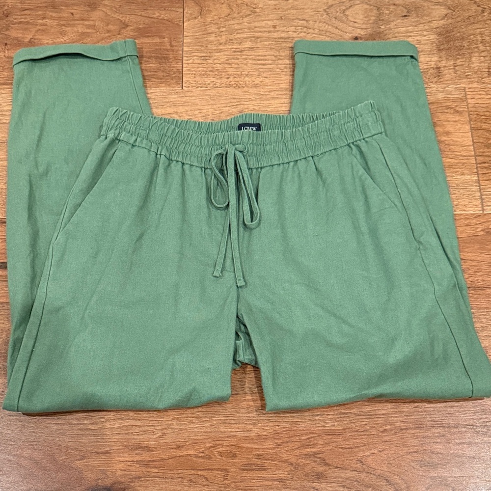 Women's J Crew Drawstring Army Green Pants